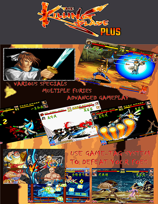 The Killing Blade Plus (V300) Arcade Game Cover